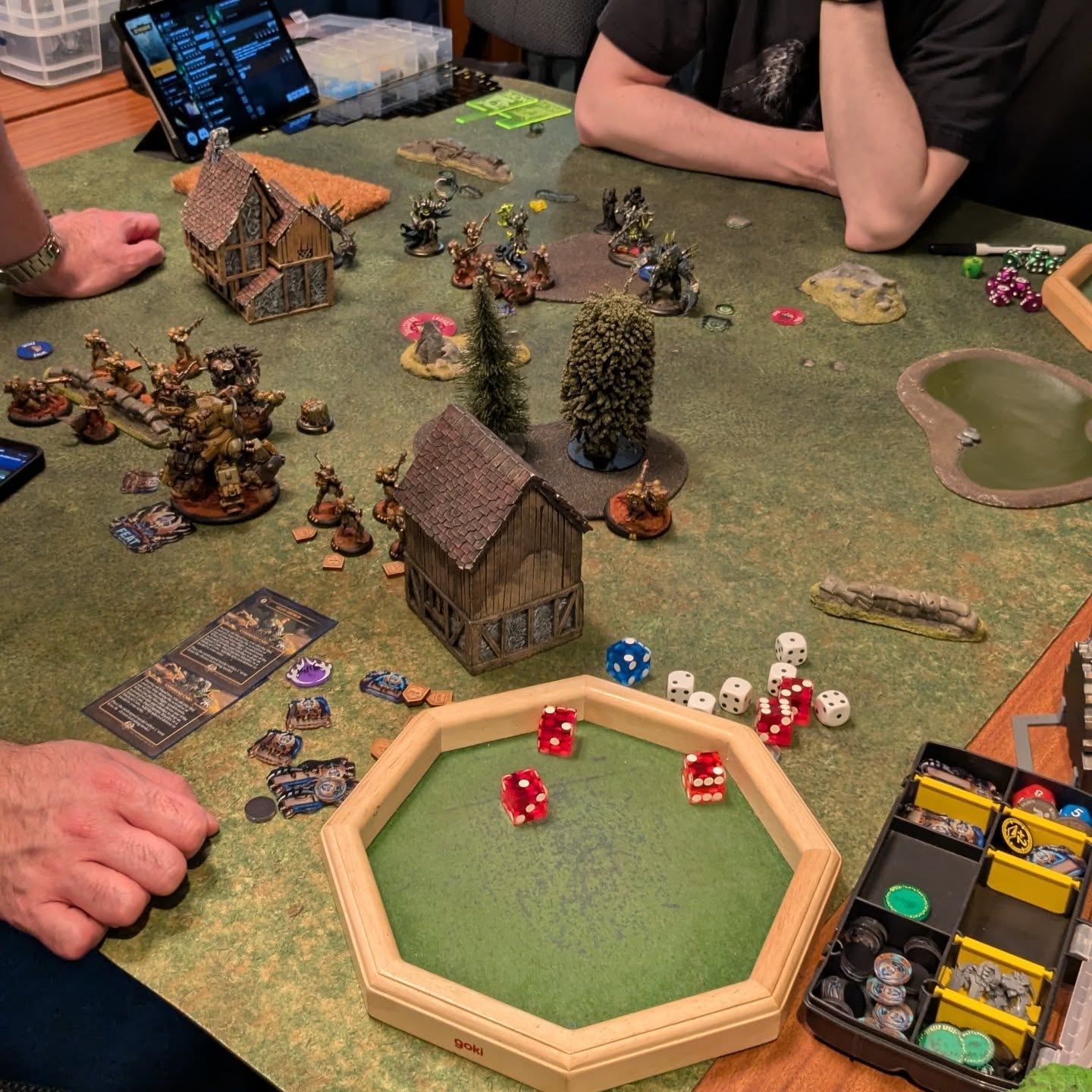 Gamers playing Warmachine